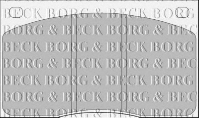 BORG & BECK bbp1074 -  Комплект тормозных колодок, дисковый тормоз